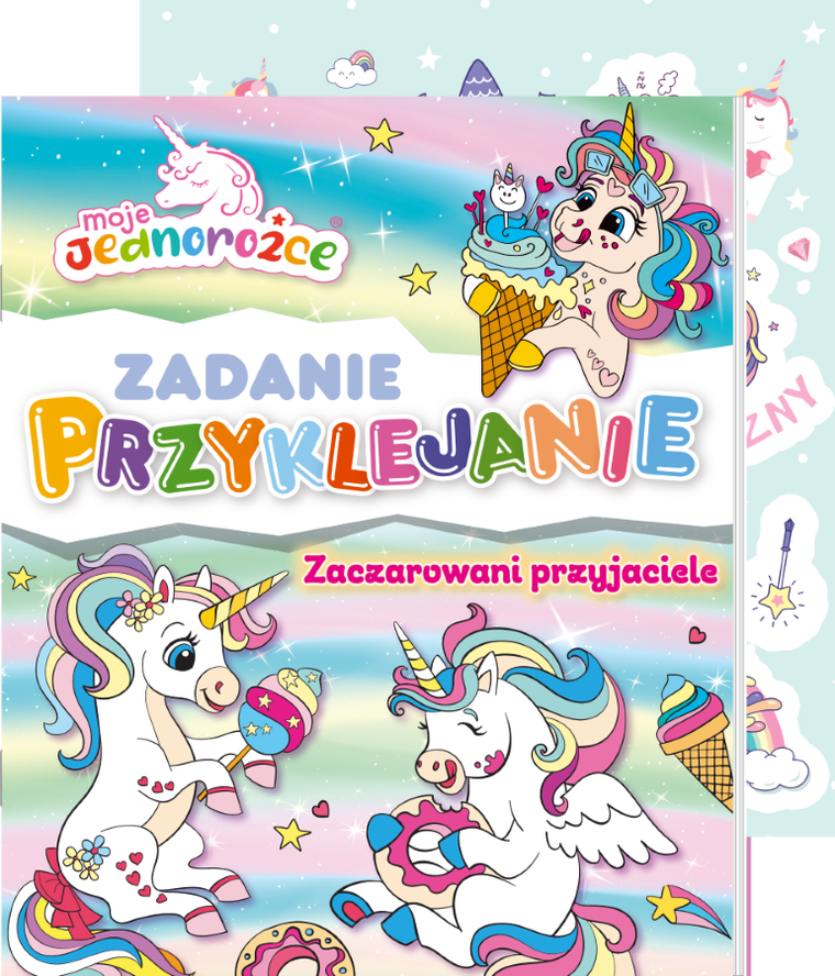 Moje Jednorożce. Zadanie przyklejanie. Magiczni Przyjaciele