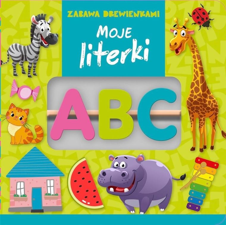 Moje literki. Zabawa drewienkami