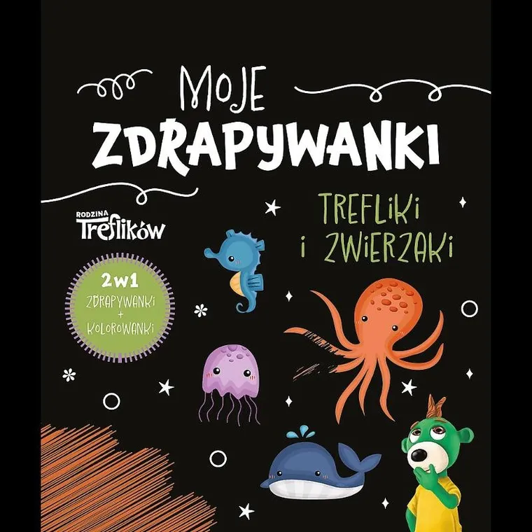 Moje zdrapywanki. Rodzina Treflików. Trefliki i zwierzaki