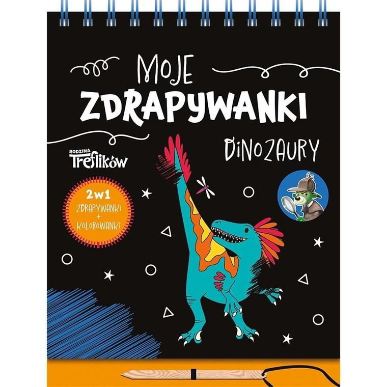 Moje zdrapywanki. Spy Guy. Dinozaury