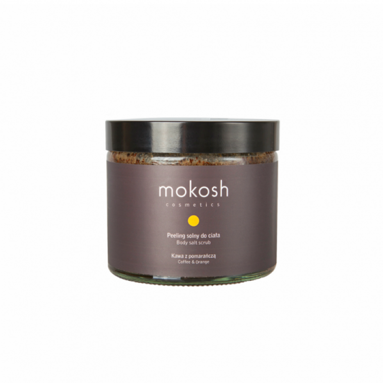 Mokosh, Body Salt, Scrub, Coffee & Orange, peeling solny do ciała, Kawa z Pomarańczą, 300g