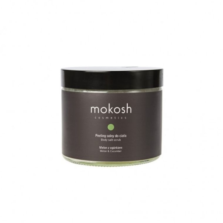 Mokosh, Body Salt, Scrub, Melon & Cucumber, peeling solny do ciała, Melon z Ogórkiem, 300g