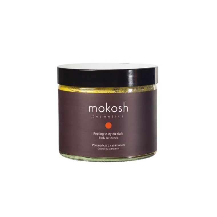 Mokosh, Body Salt, Scrub, Orange & Cinnamon, peeling solny do ciała, Pomarańcza z Cynamonem, 300g