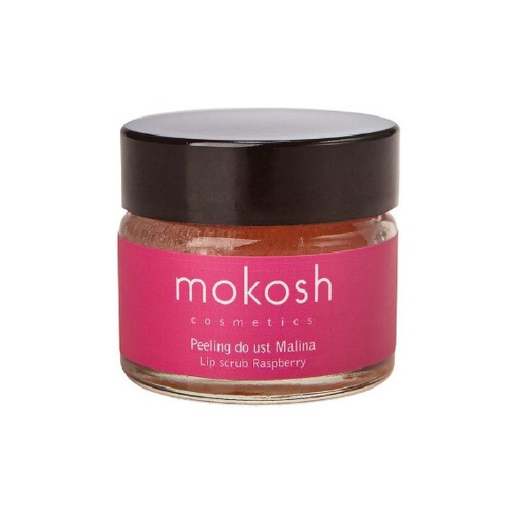 Mokosh, Lip Scrub Raspberry, peeling do ust, Malina, 15 ml