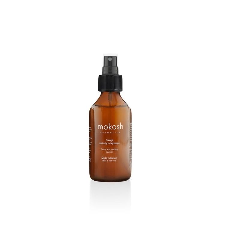 Mokosh, Tooning and Soothing Essence, esencja tonizująco-łagodząca, Mięta z Aloesem, 100 ml