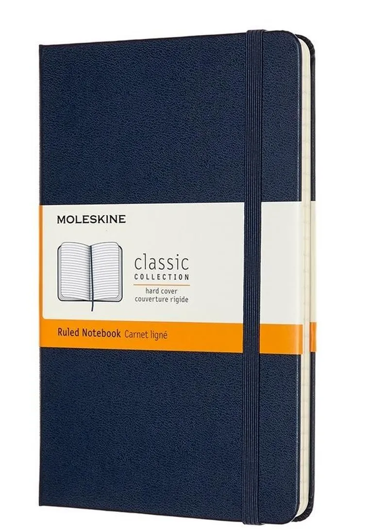 Moleskine, notes classic, 11,5-18 cm, linie, sapphire blue, 1 szt.