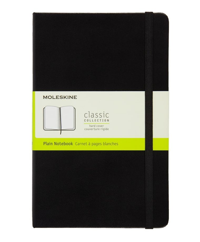 Moleskine, Notes Classic 13-21 cm, gładki, czarny, 1 szt.