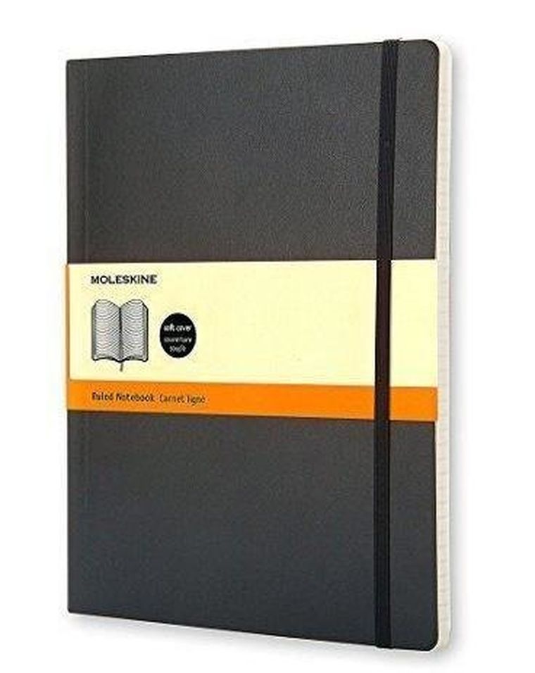 Moleskine, notes classic 19-25, linia, czarny, 1 szt.