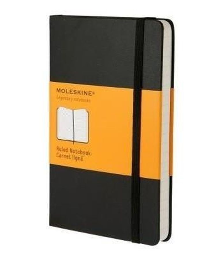 Moleskine, notes classic 9-14, twardy, linia, czarny, 1 szt.