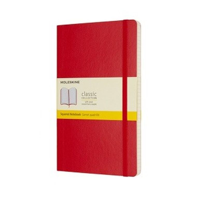Moleskine, notes classic, kratka, czerwony, 13-21 cm, 1 szt.