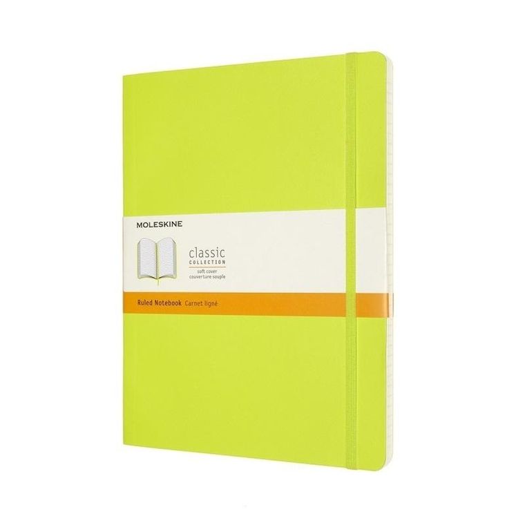 Moleskine, notes classic w linię, 19-25 cm, lemon green, 1 szt.