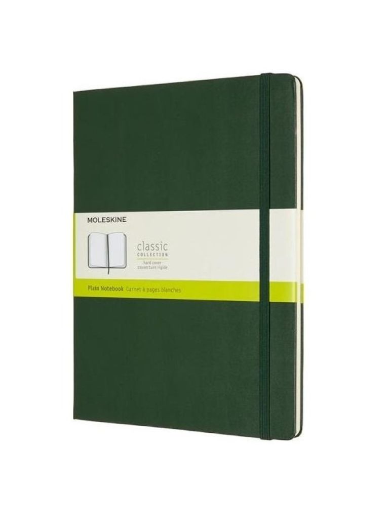 Moleskine, notes classic XL, 19-25 cm, gładki, myrtle green, 1 szt.