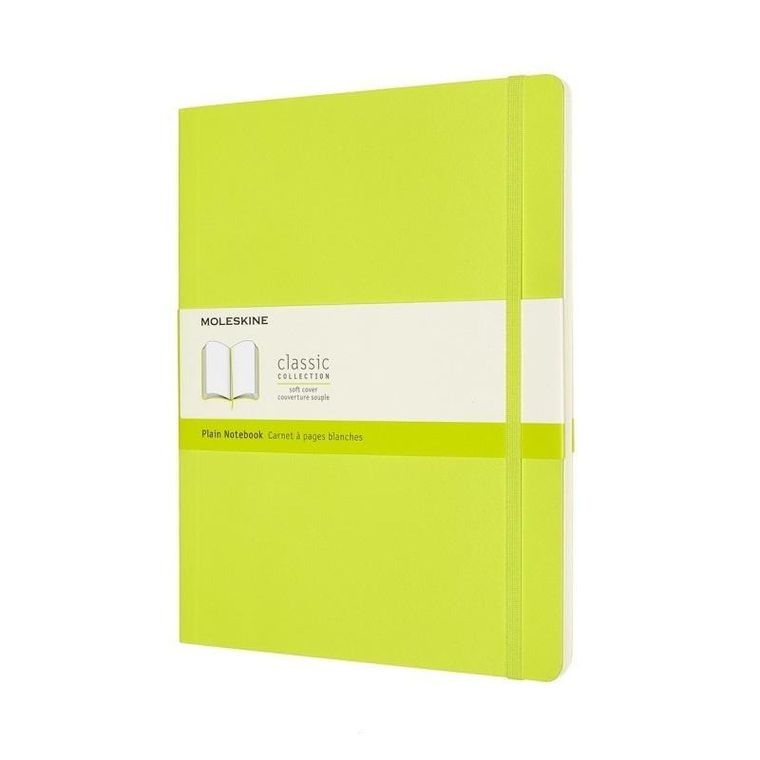 Moleskine, notes classic XL, gładki, lemon gree, 1 szt.
