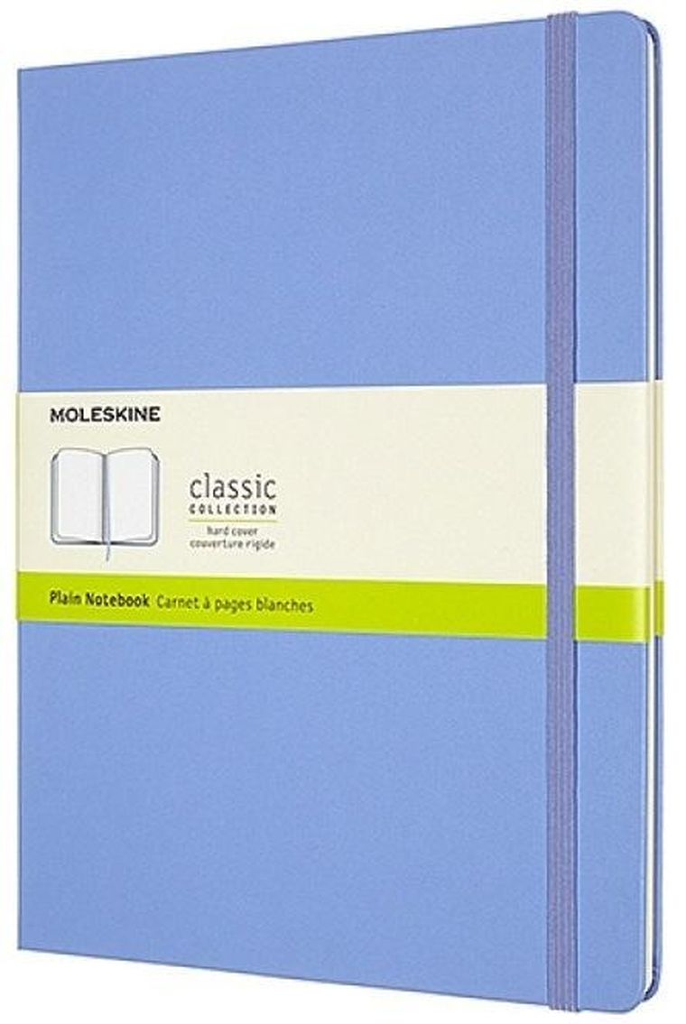 Moleskine, notes classic XL, gładki, niebieski, 19-25 cm, 1 szt.
