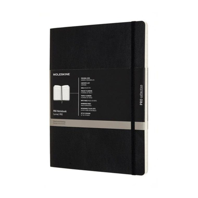 Moleskine, notes professional, czarny, 19-25 cm, 1 szt.