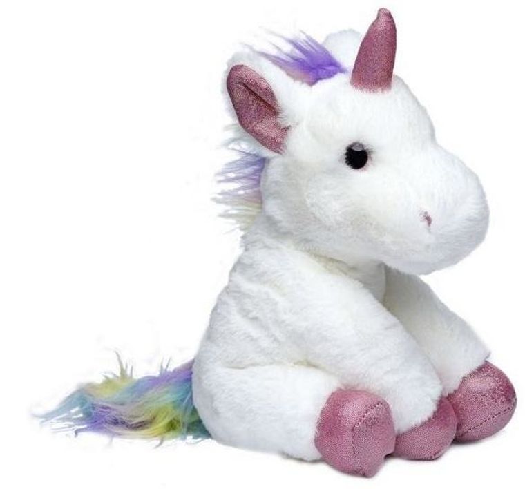 Molli Toys, Jednorożec, maskotka, biało-tęczowa, 35 cm