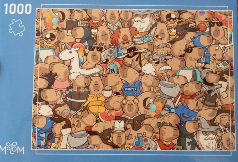 Molom, Kapibara impossible, puzzle, 1000 elementów