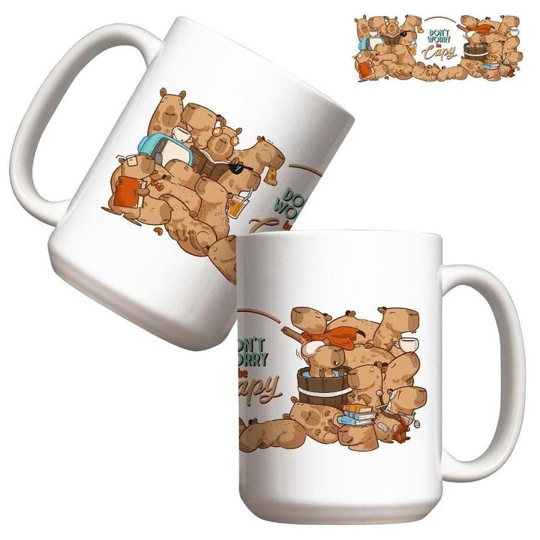Molom, kubek, Don`t worry be Capy, 440 ml