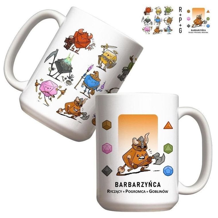 Molom, kubek, RPG, Barbarzyńca, 440 ml