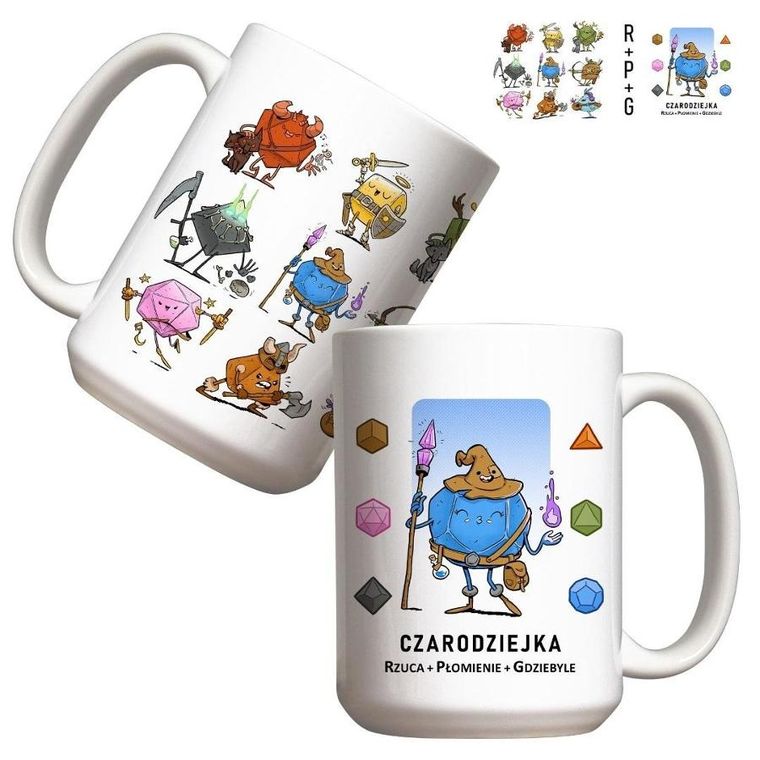 Molom, kubek, RPG, Czarodziejka, 440 ml