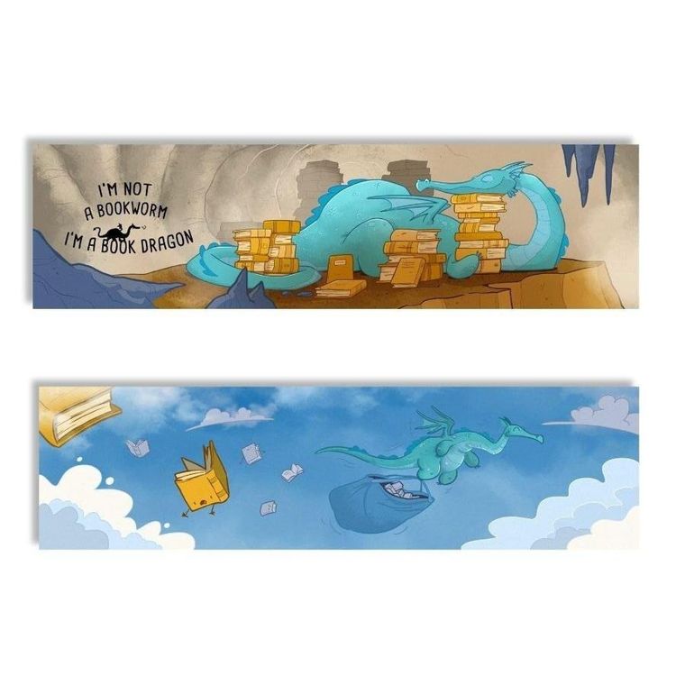 Molom, zakładka do książki, Book Dragon