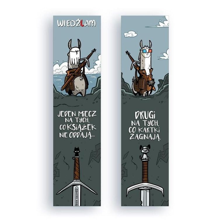 Molom, zakładka do książki, Dwa miecze