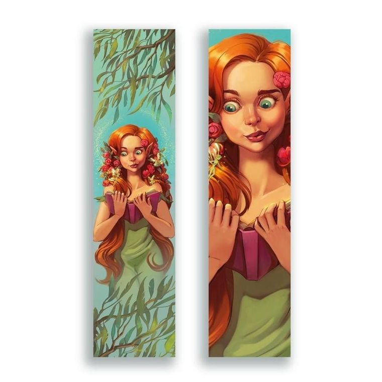 Molom, zakładka do książki, Elfka książkowa