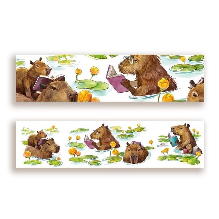 Molom, zakładka do książki, kapibary książkowe