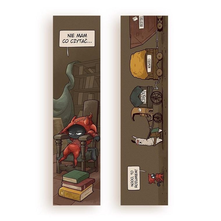 Molom, zakładka do książki, Nie mam co czytać