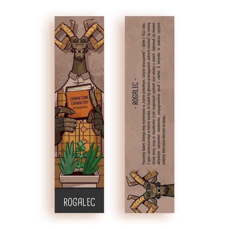 Molom, zakładka do książki, Rogalec