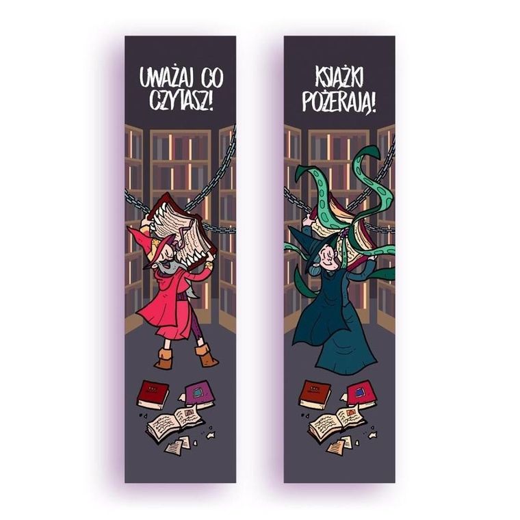 Molom, zakładka do książki, Uważaj co czytasz!