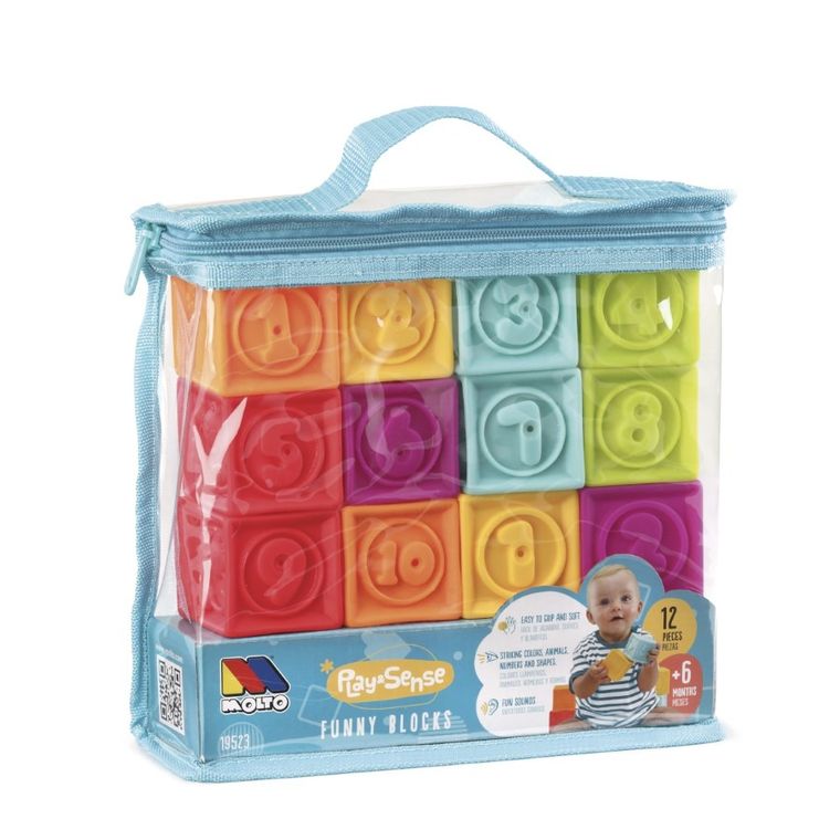 Molto, kostki sensoryczne, 12 szt.