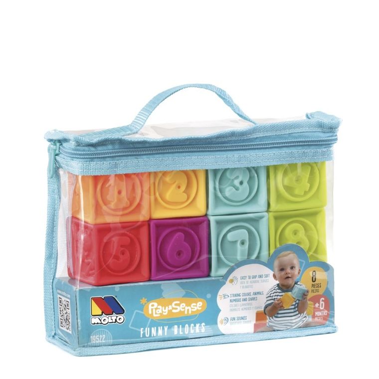 Molto, kostki sensoryczne, 8 szt.