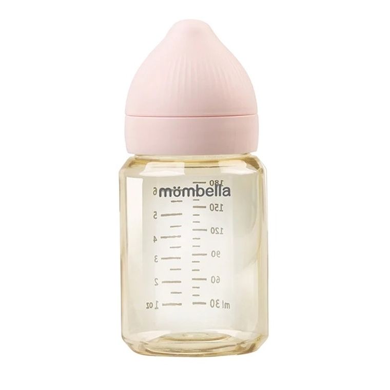 Mombella, Classic, butelka dla niemowlaka, antykolkowa, 3-6m, 180 ml