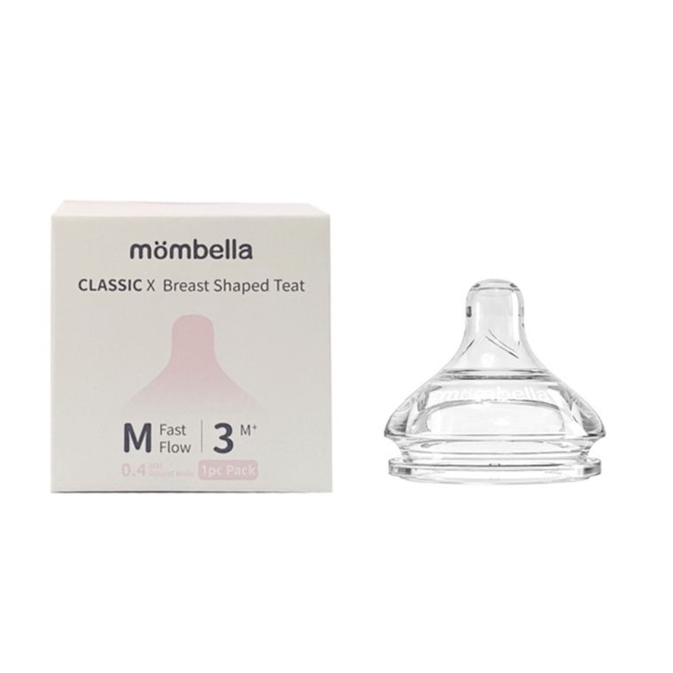 Mombella, Classic, smoczek do butelki antykolkowej, M