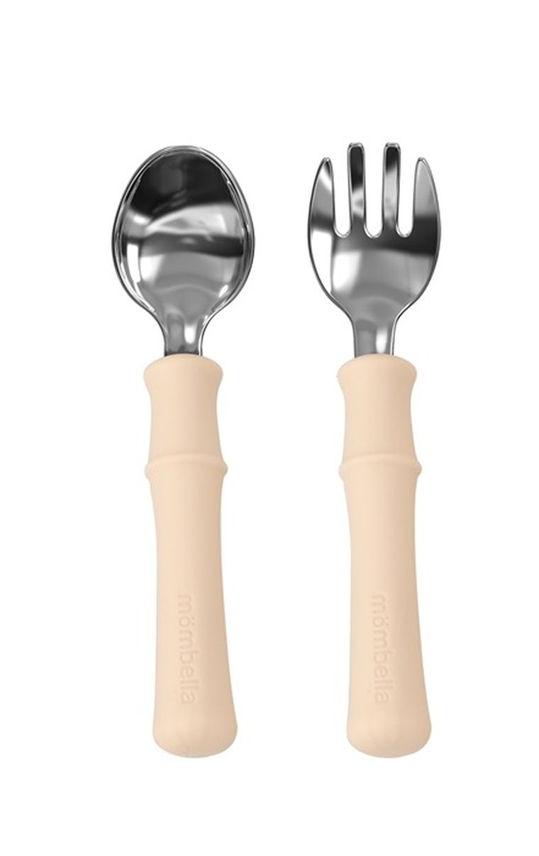 Mombella, Panda, metalowe sztućce, light brown