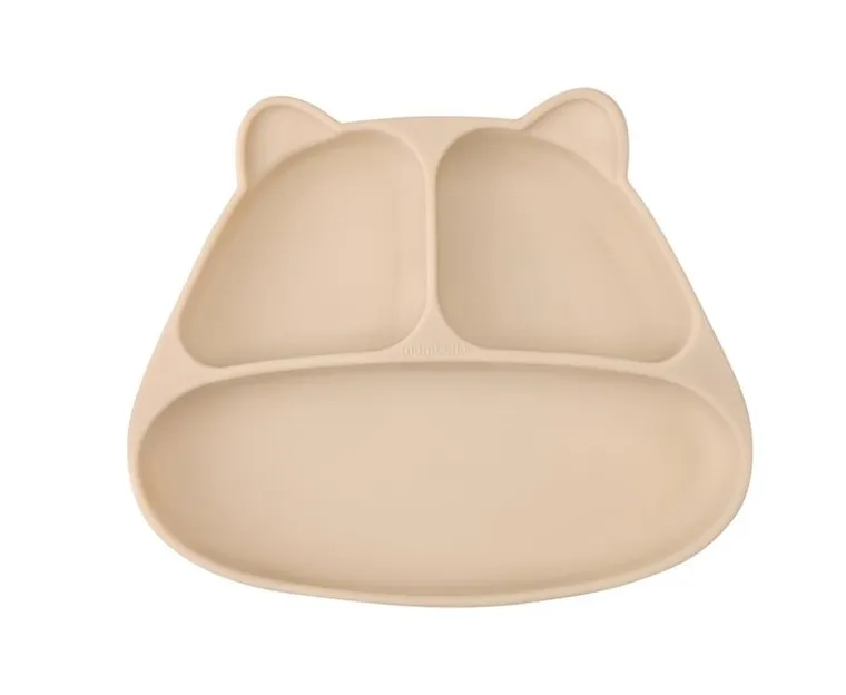 Mombella, Panda, talerzyk z przyssawką, light brown