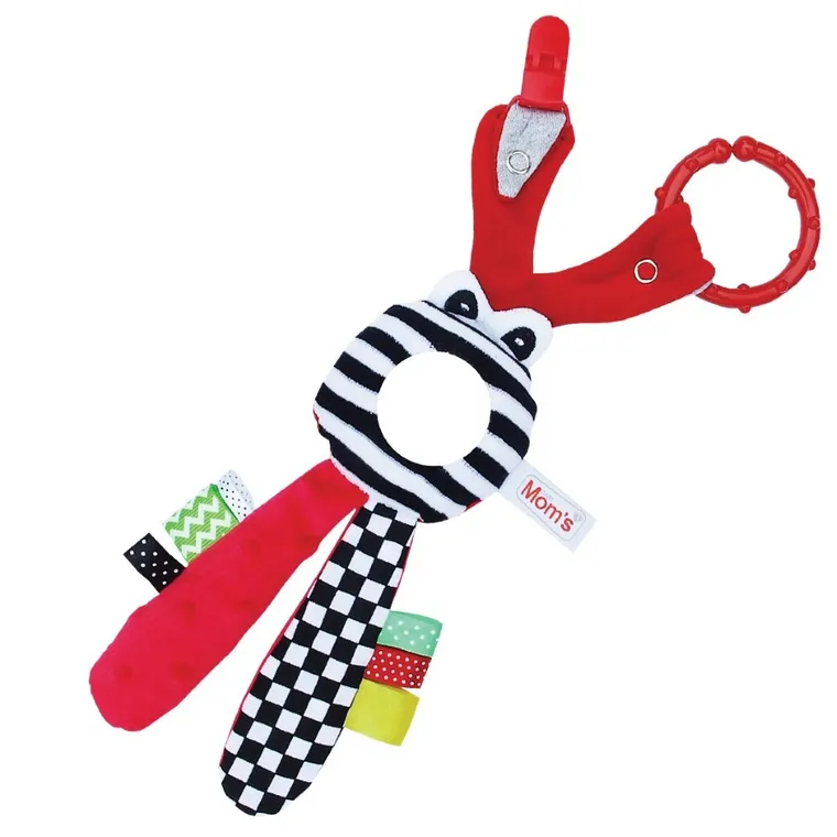 Mom's Care, cudak, kontrastowa zabawka zawieszka sensoryczna, czerwona