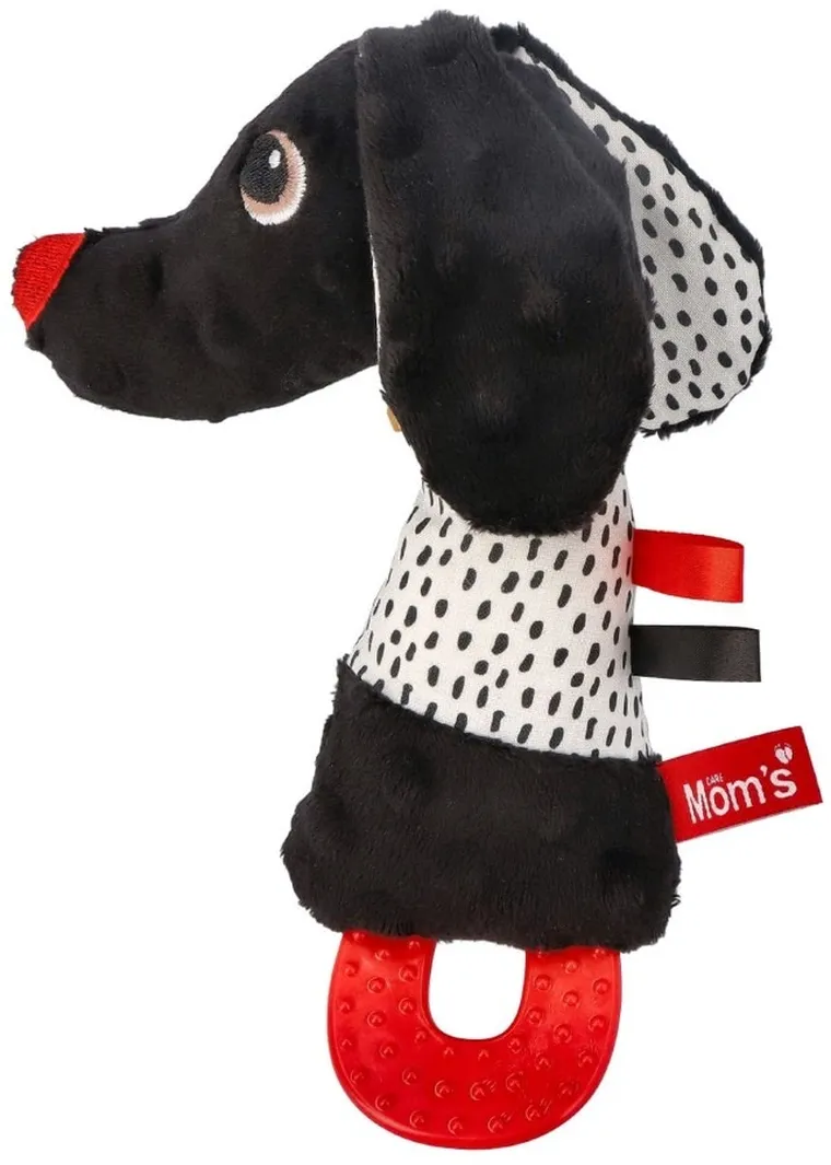 Mom's Care, Jamiś, kontrastowy piszczek z gryzakiem, zabawka sensoryczna