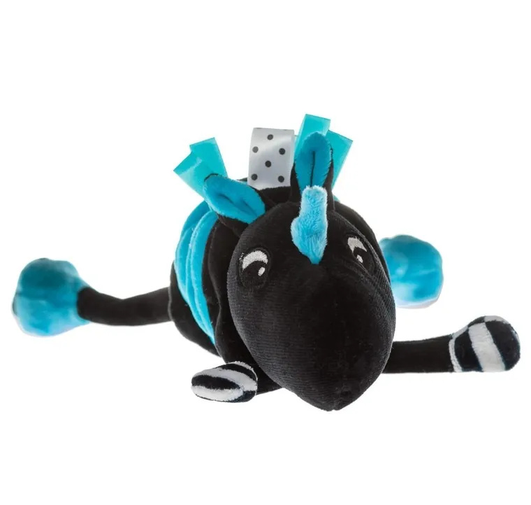 Mom's Care, jednorożec, wibrująca maskotka sensoryczna, niebieska