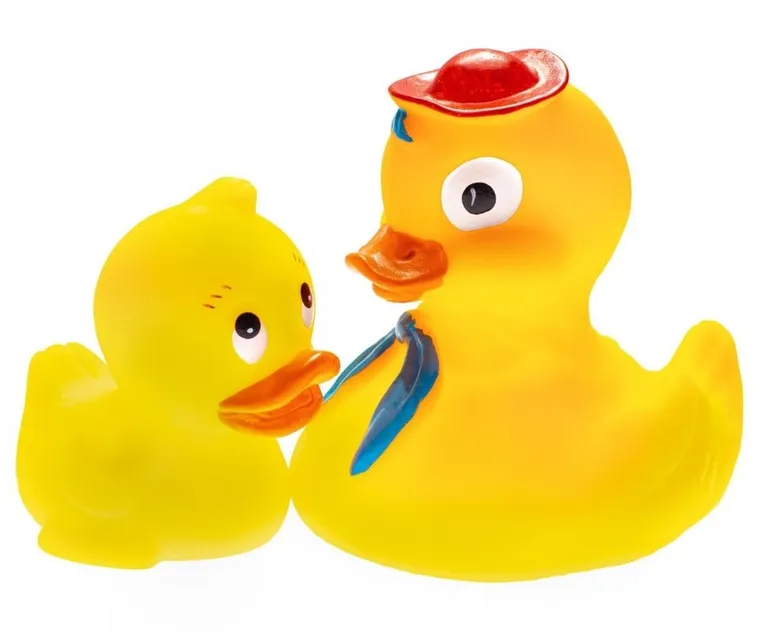 Mom's Care, kacza rodzinka w kapeluszu, zabawka do kąpieli, 2 szt.
