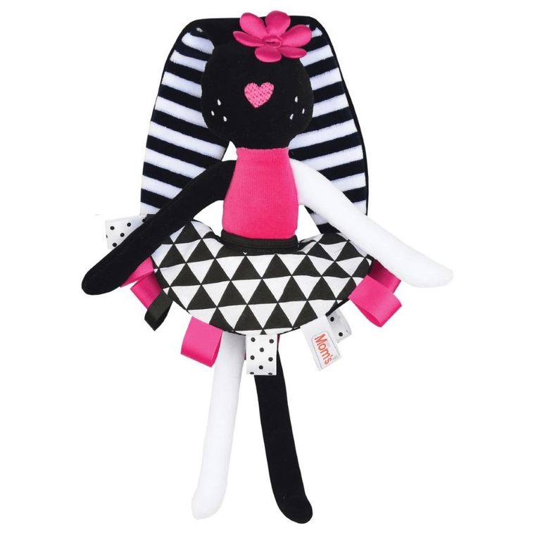 Mom's Care, króliczek, pierwsza maskotka, zabawka sensoryczna