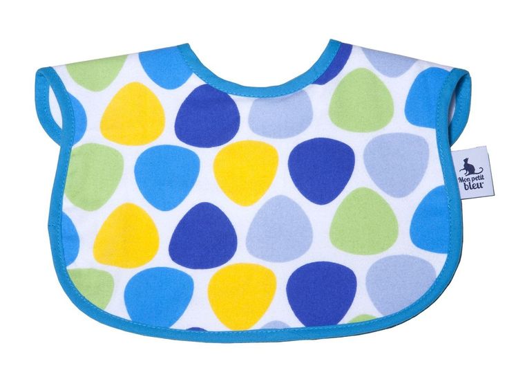 Mon Petit Bleu, śliniak dla ząbkujących dzieci, Kamyki, 2 szt.