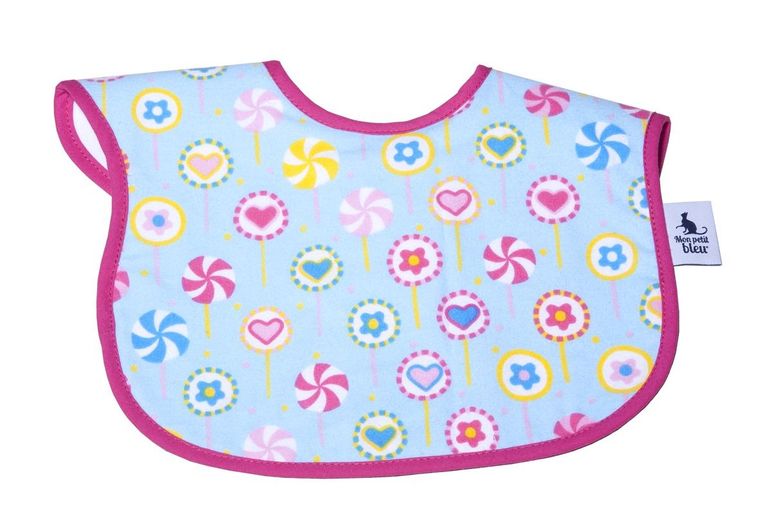 Mon Petit Bleu, śliniak dla ząbkujących dzieci, lizaki, 2 szt.