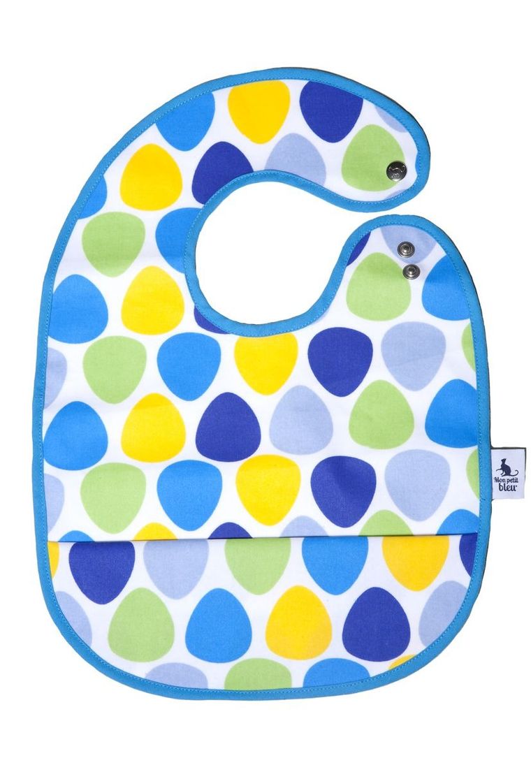 Mon Petit Bleu, śliniak z kieszonką, Kamyki