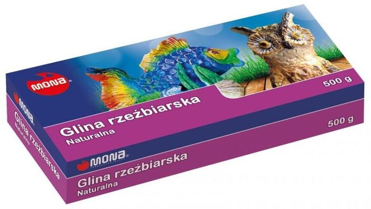 Mona, glina rzeźbiarska naturalna, 500 g