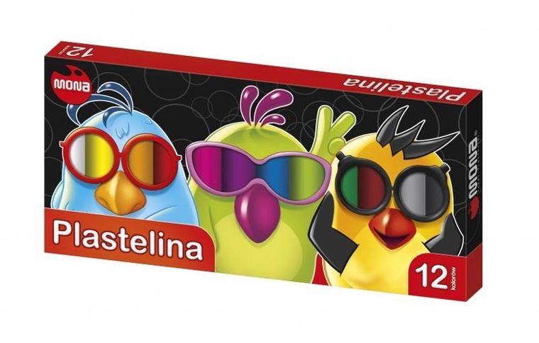 Mona, plastelina, 12 kolorów