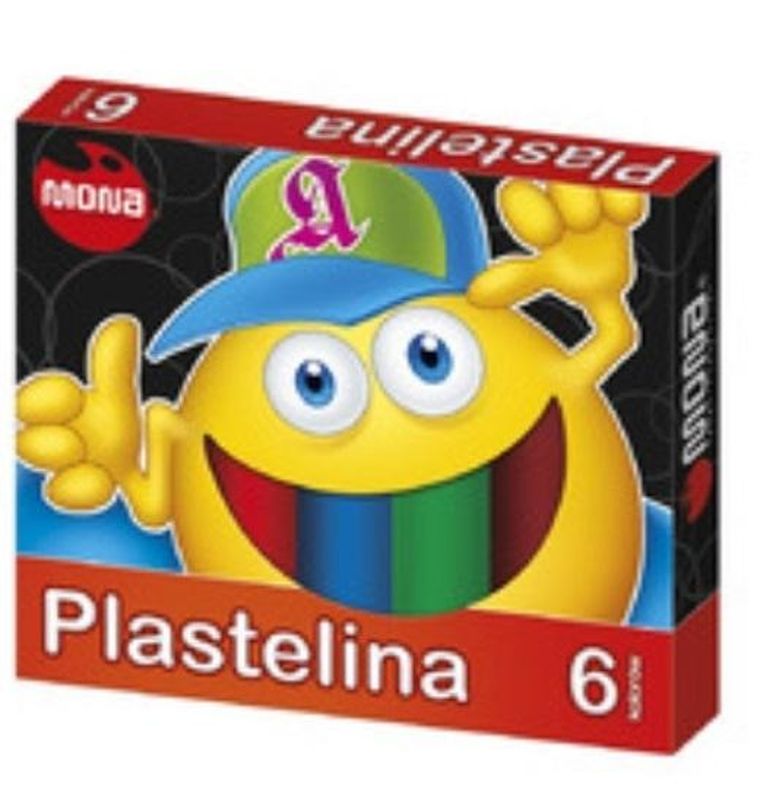 Mona, plastelina, 6 kolorów
