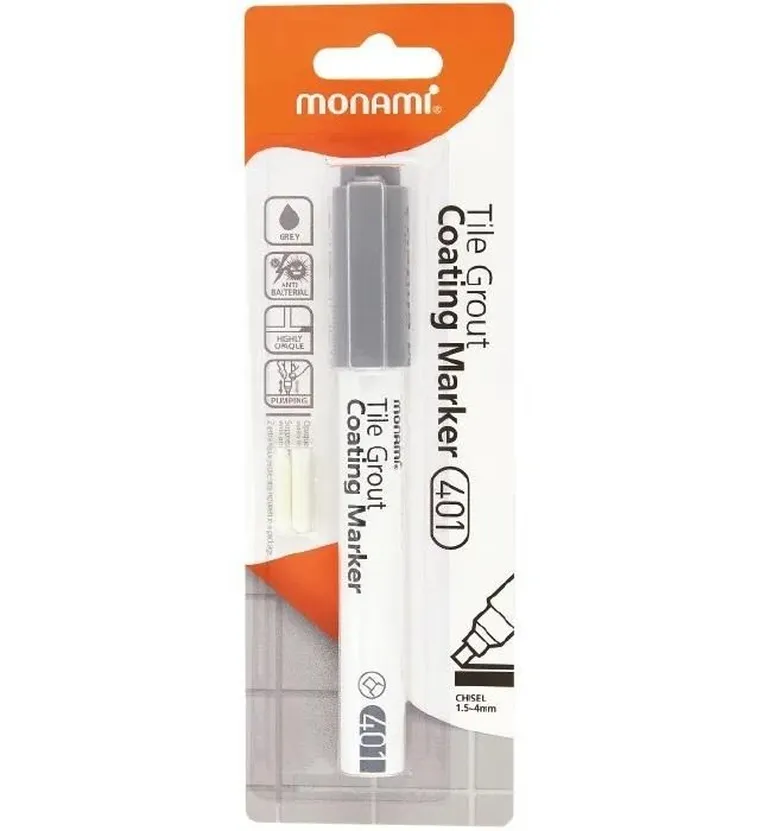 Monami, marker do fug, szary