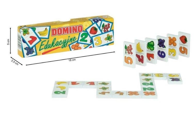 Moneks, domino edukacyjne, małe